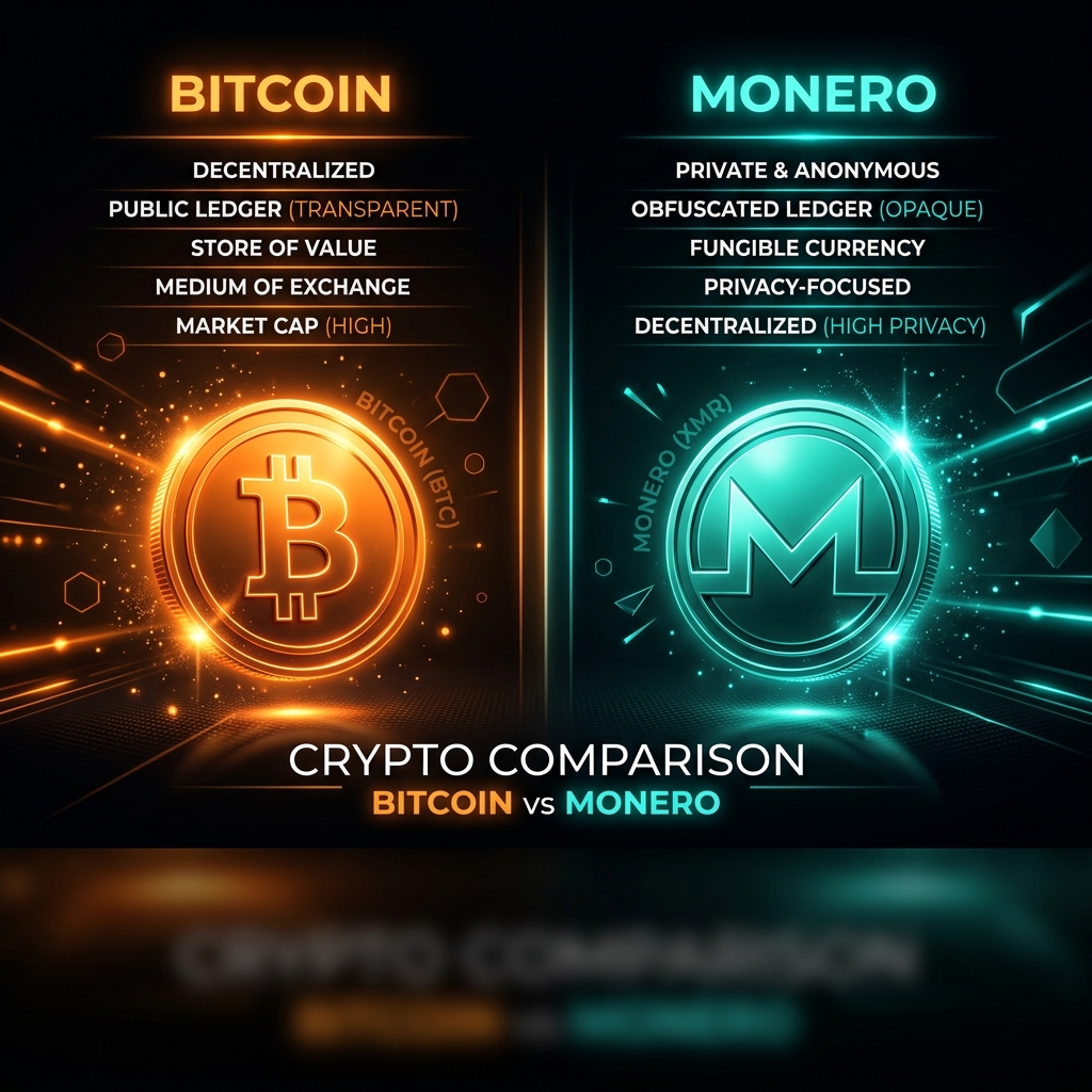 Monero vs Bitcoin: The Technical Privacy Comparison